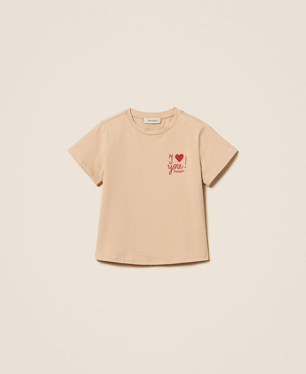 Regular fit T-shirt with embroidery