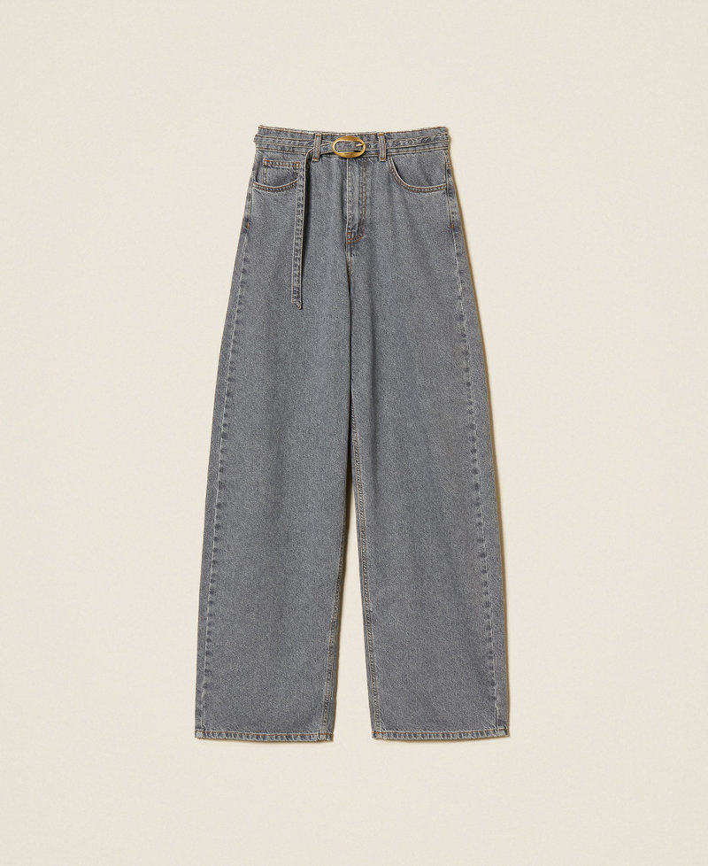 Jean ballon cinq poches Denim Gris Femme 262TT2391_00574_S0