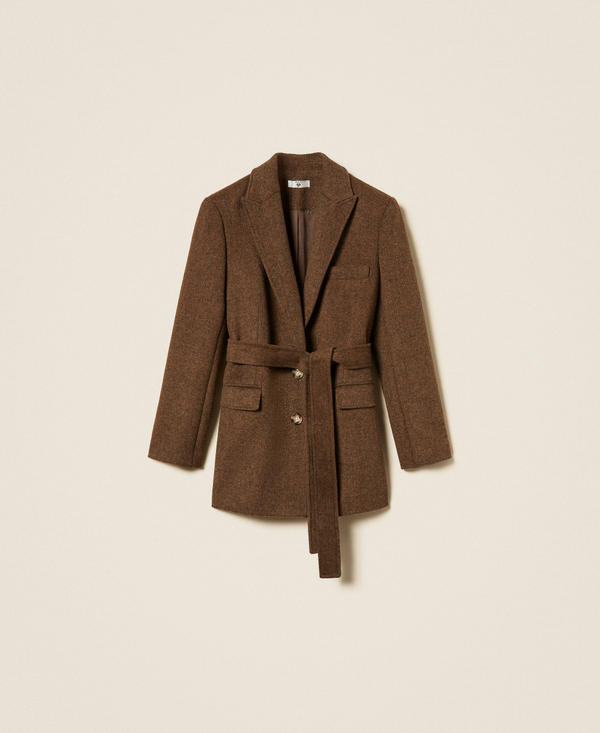 Blazer aus Velourstuch