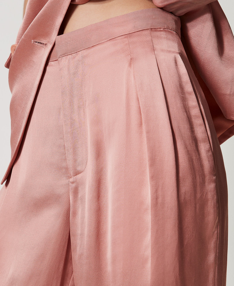 Envers satin trousers Dusty Coral Woman 251TT2273_12364_04