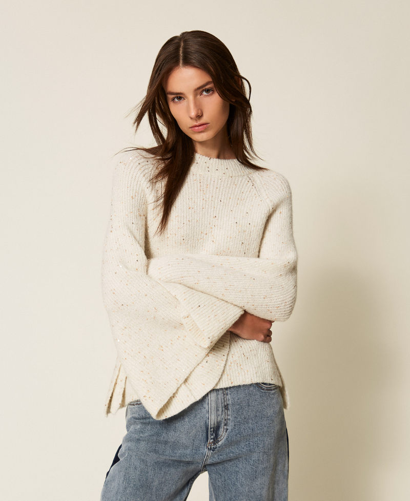 Sequin jumper Off White Woman 252LL3BBB_00526_01