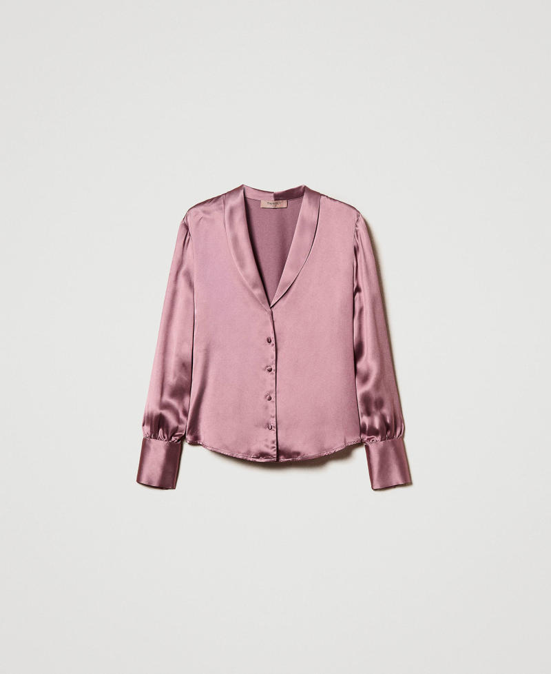 Camicia con collo a scialle