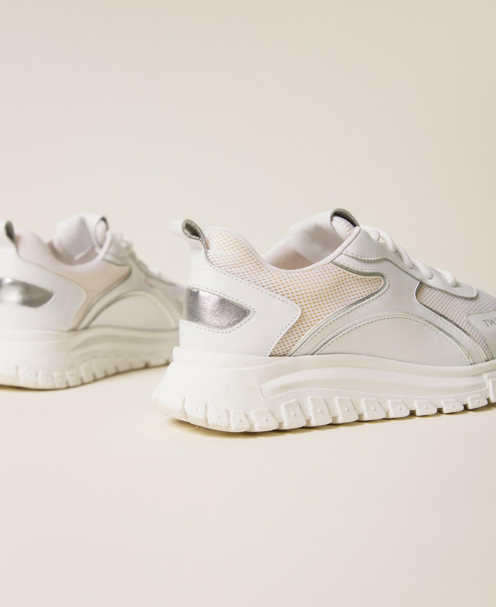 Zapatillas de running de piel Hueso Ni&ntilde;a 261GCJ01A_00526_03