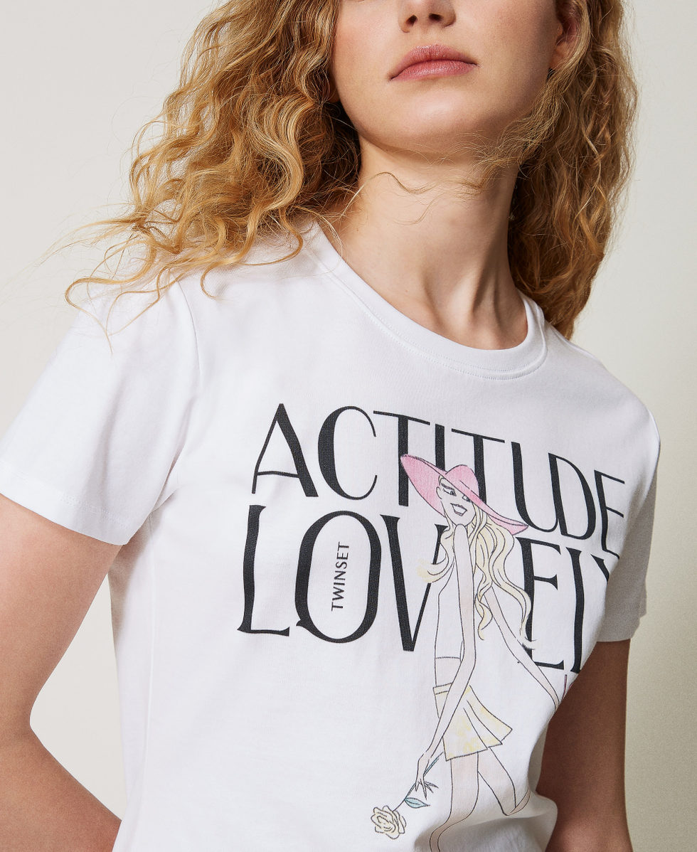 Printed t-shirt with logo