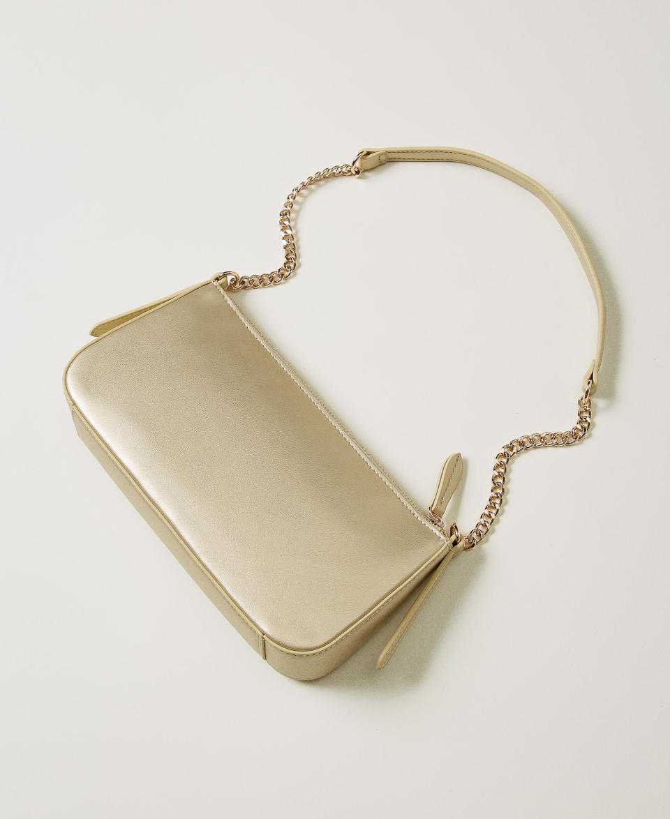 ‘Passepartout’ shoulder bag with logo Yellow Gold Woman 251TB7330_10366_03