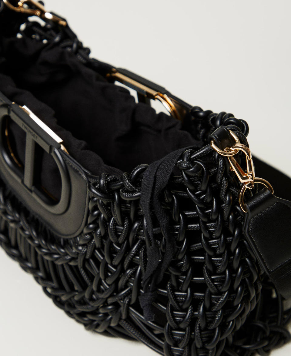 ‘Lila‘ shopper with Oval T handle Black Woman 251TD8190_00006_05