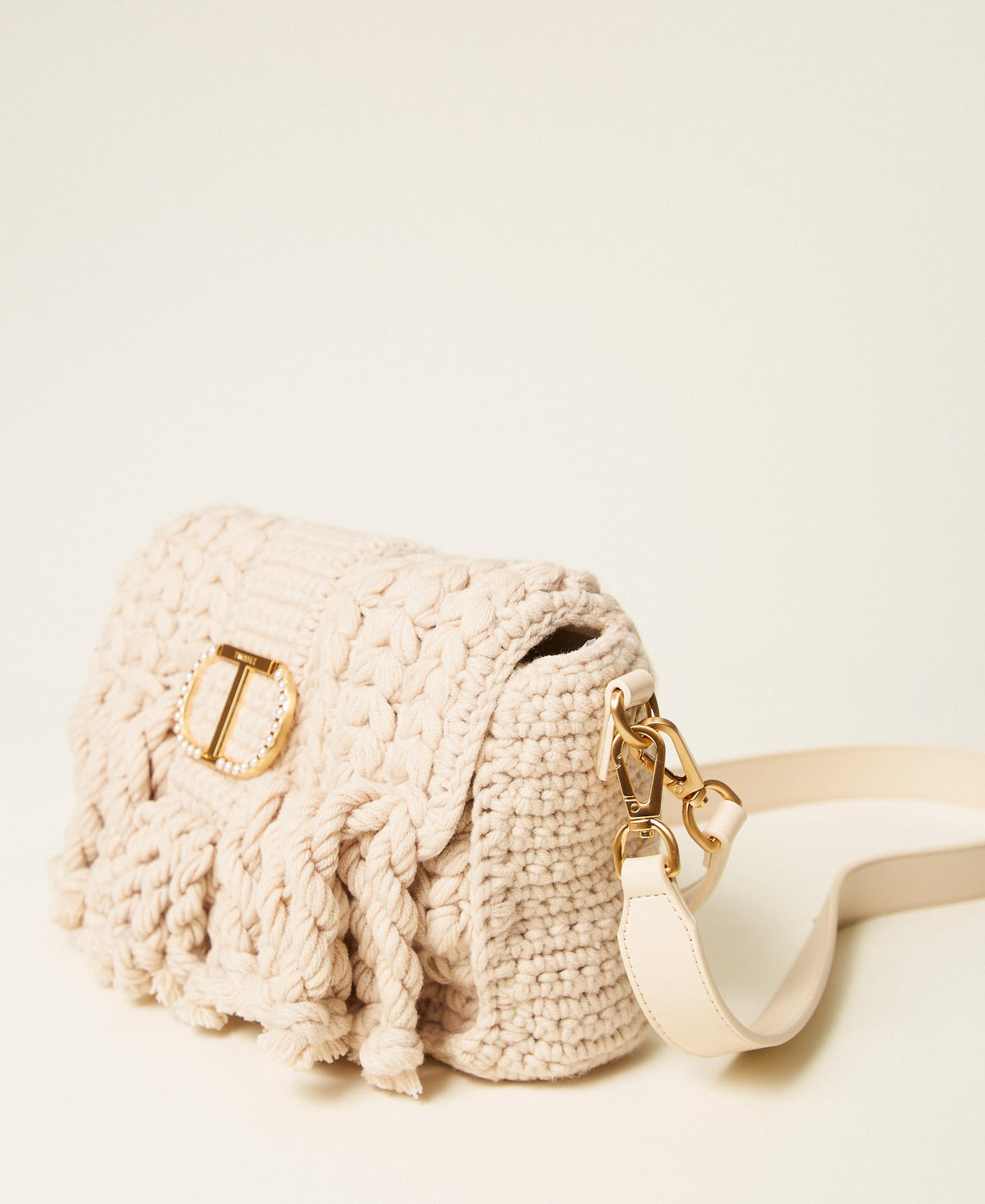 Umhängetasche „Amie“ Feinstrick Light Natural Frau 252TD8190_12227_02