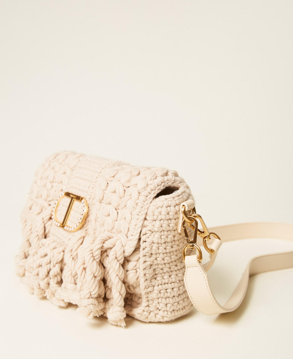 &ldquo;Amie&rdquo; tricot shoulder bag Light Natural Woman 252TD8190_12227_02
