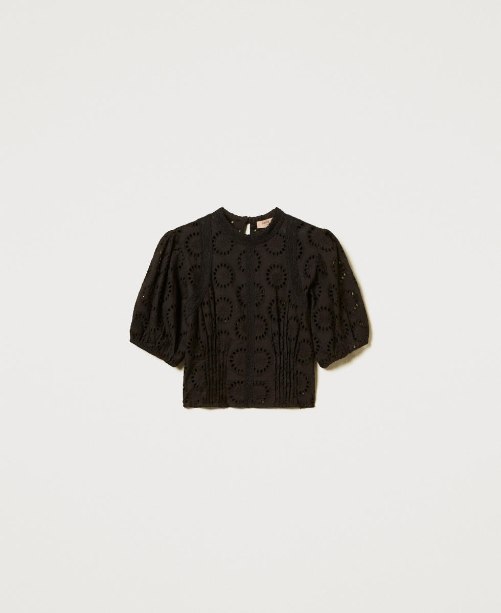 Broderie anglaise bustier blouse