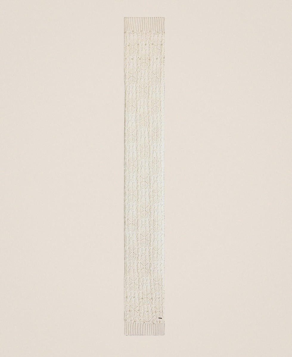 &Eacute;charpe en maille avec perles Nacre Femme 262LI4BSS_00059_05