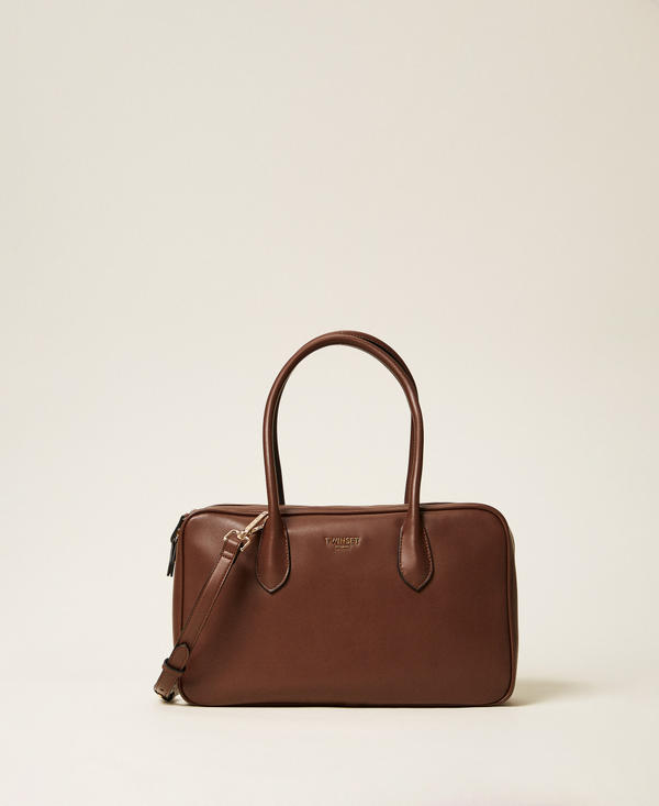 Large bowler bag with logo