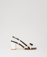 サンダル・ミュール TWINSET SS25 Satin slingback (251TCP082 12117) Satin sling back ballet flats Woman, Orange | TWINSET Milano