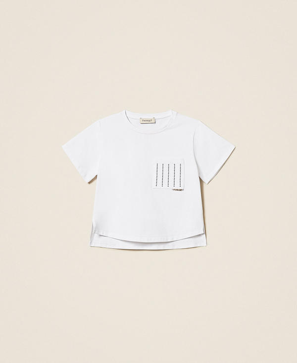 T-Shirt im Regular-Fit mit Nieten