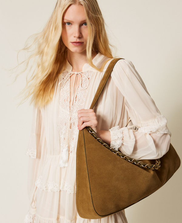 Borsa 'Liliane' grande in suede
