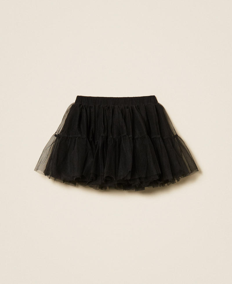 Girls' short tulle skirt Black Girl 252GB2210_00006_S1