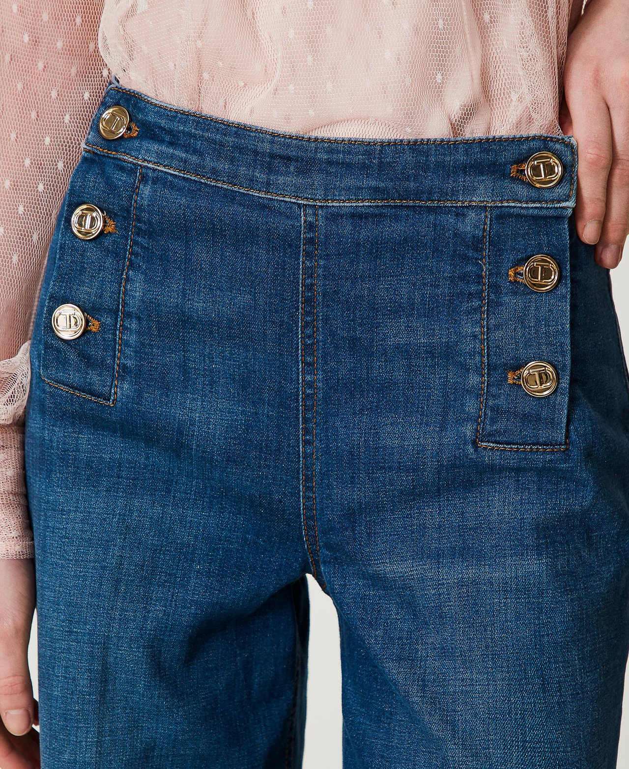 デニム・ジーパン TWINSET SS25 JEANS (251TP2574 01611) Jeans Donna twinset 251TP2574-01611