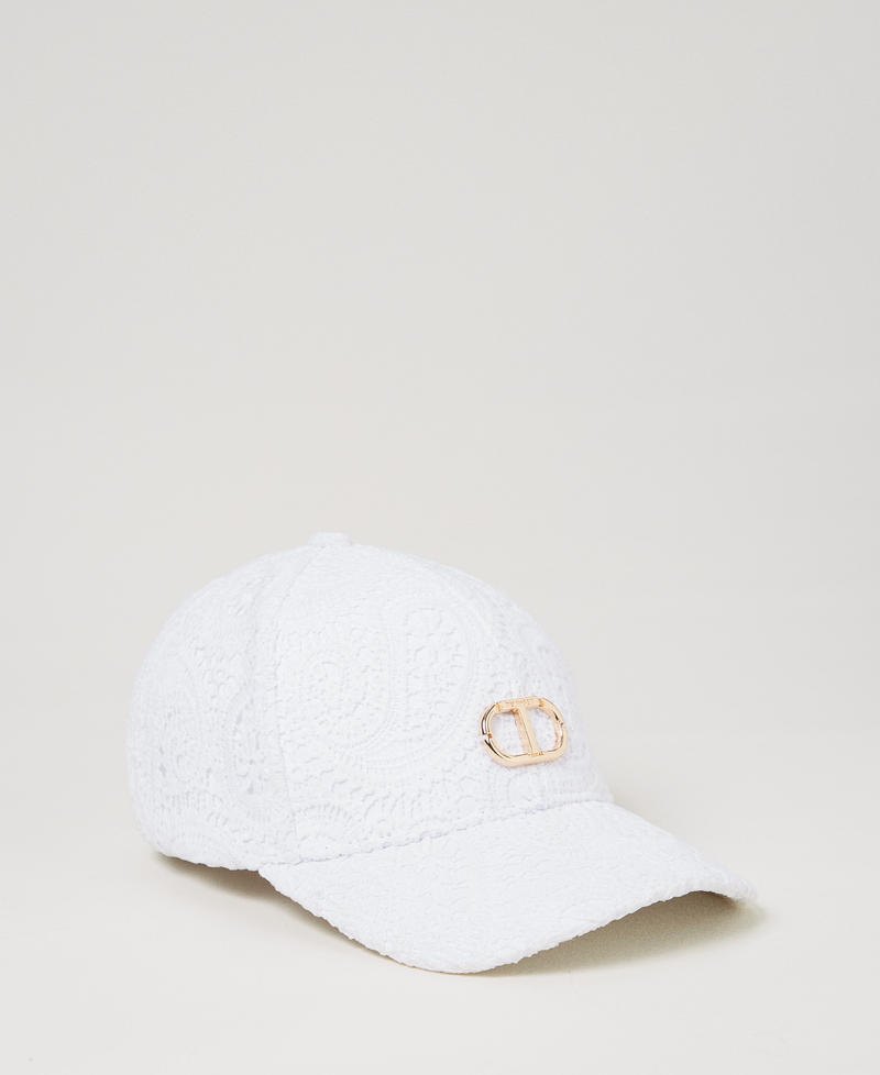 Macramé lace baseball cap "Ice" White Girl 251GJ5024_00808_01