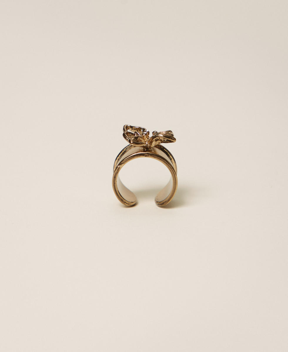 Anillo con flor y strass Old Gold Mujer 261TA4020_12616_02