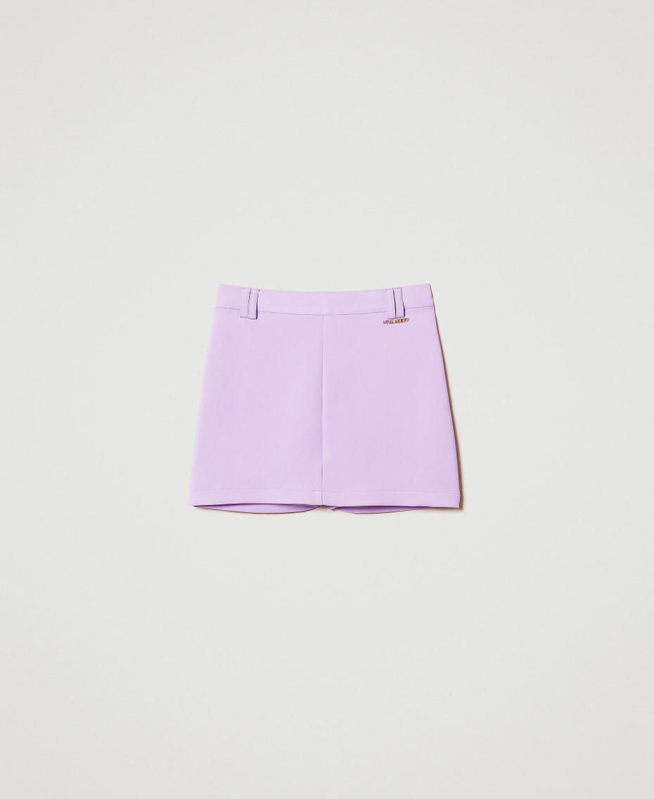 Cr&ecirc;pe trouser skirt Pastel Violet Girl 251GJ2QN7_11862_S0