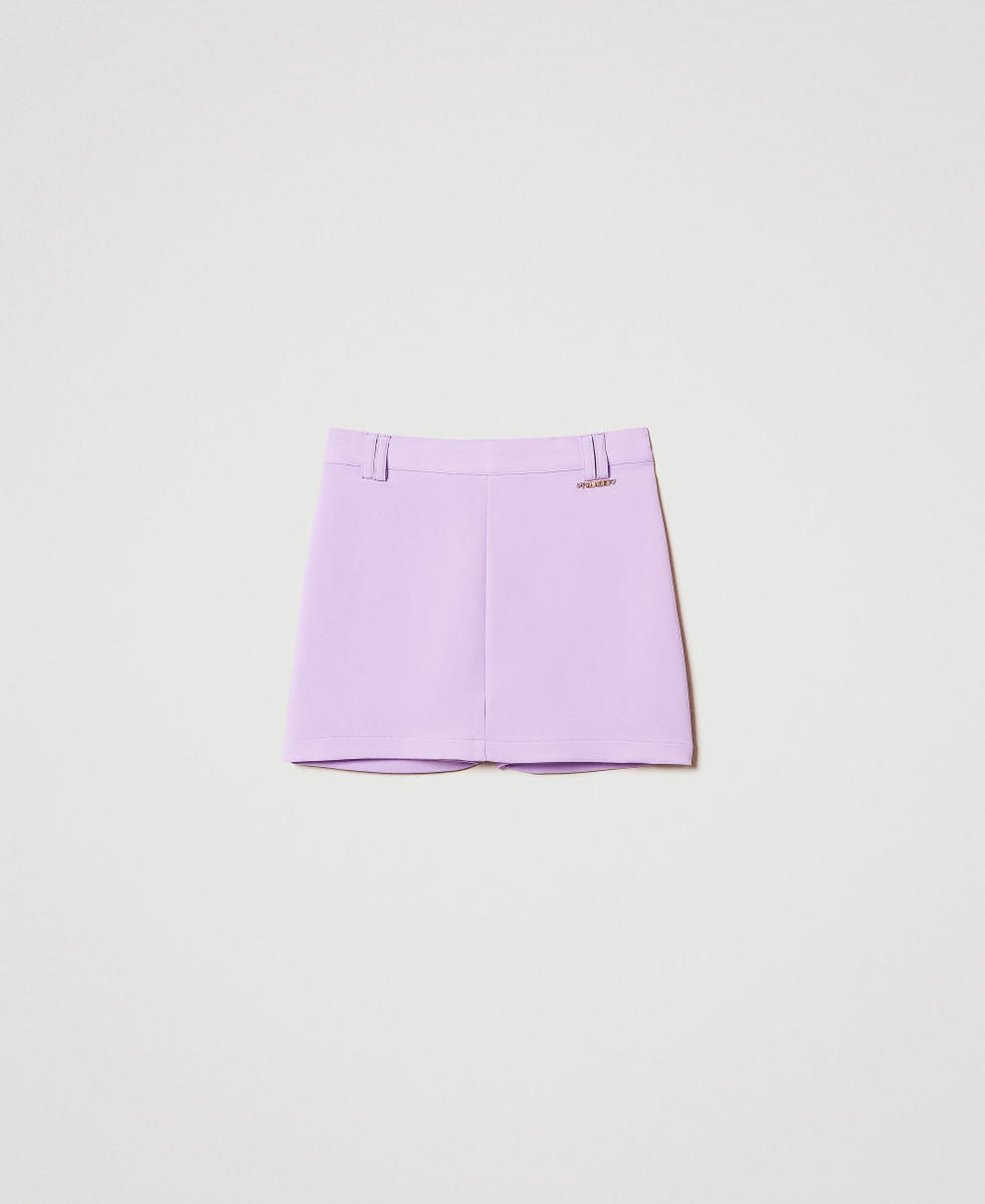 Cr&ecirc;pe trouser skirt