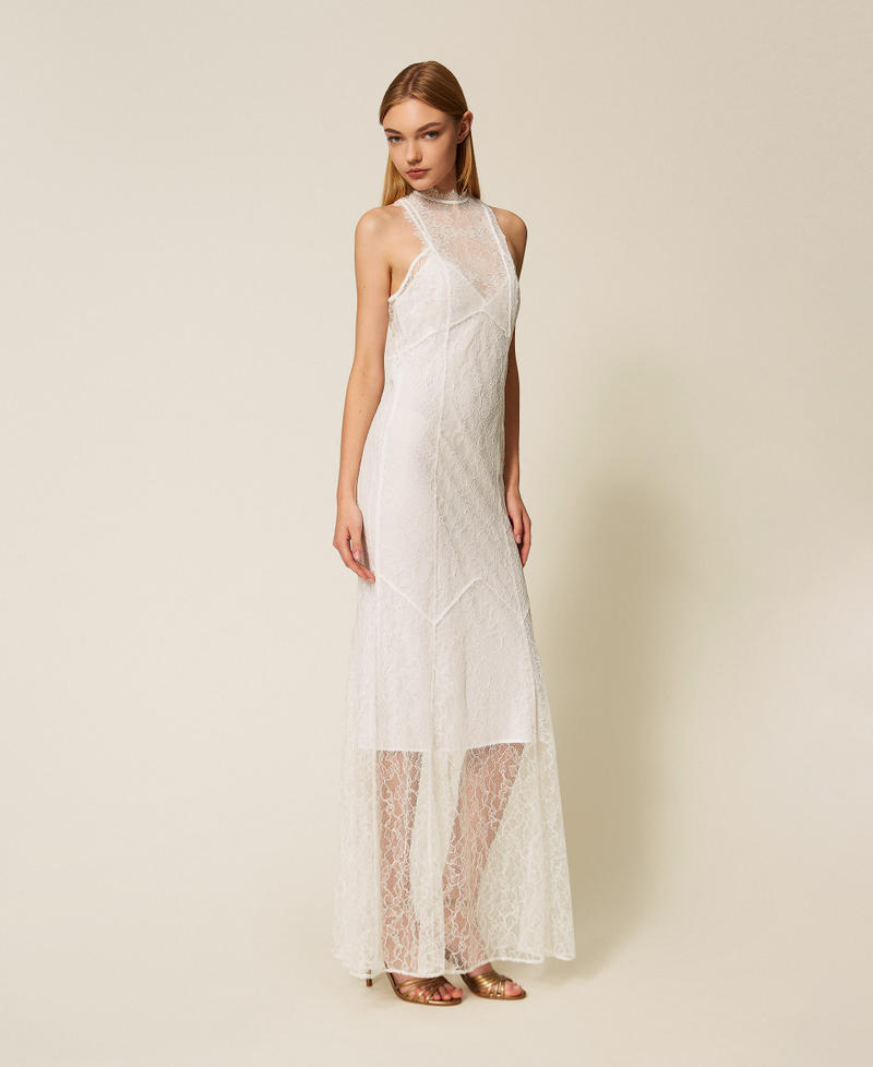 Long halter lace dress White Snow Woman 252TT2263_00282_02