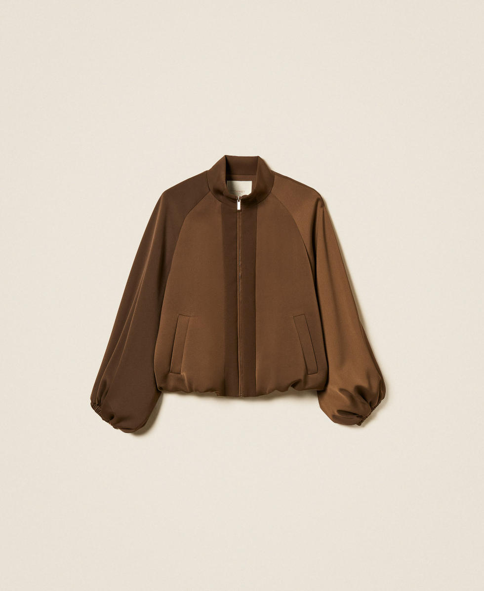 Veste ballon en envers satin