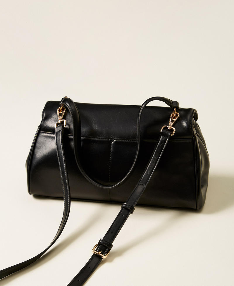 Top handle bag with Oval T Black Woman 252TD8052_00006_03