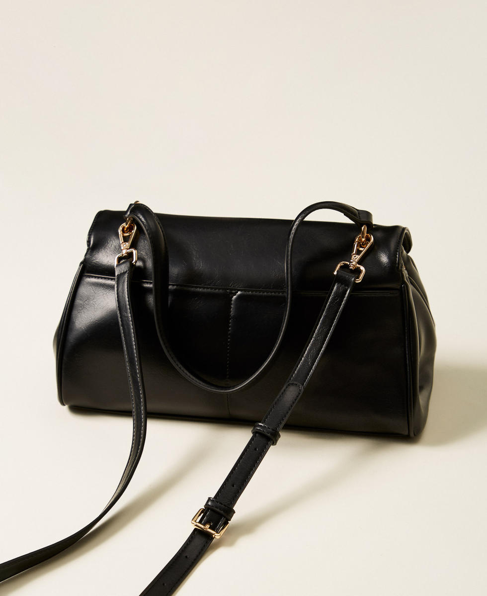 Top handle bag with Oval T Black Woman 252TD8052_00006_03