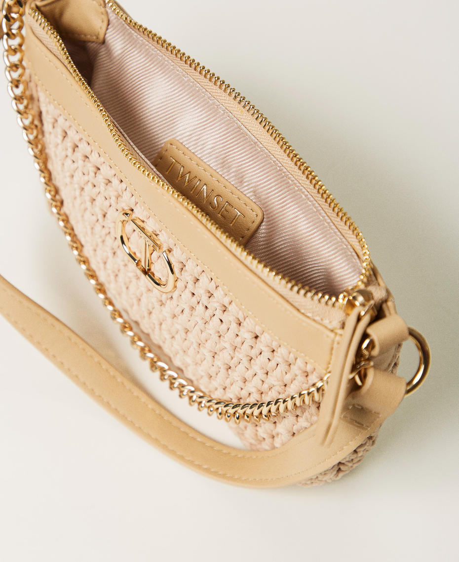 Borsa a tracolla 'Petite' in crochet Bianco Naturale Donna 251TD8113_00497_04