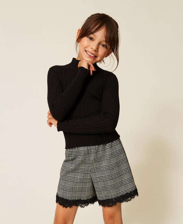 Ribbed turtleneck jumper
