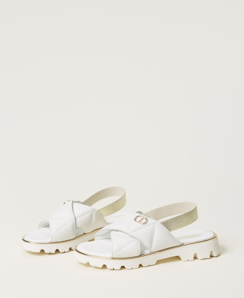 Sandali baby in pelle Bianco "Ice" Bambina 251GCB030_00808_02