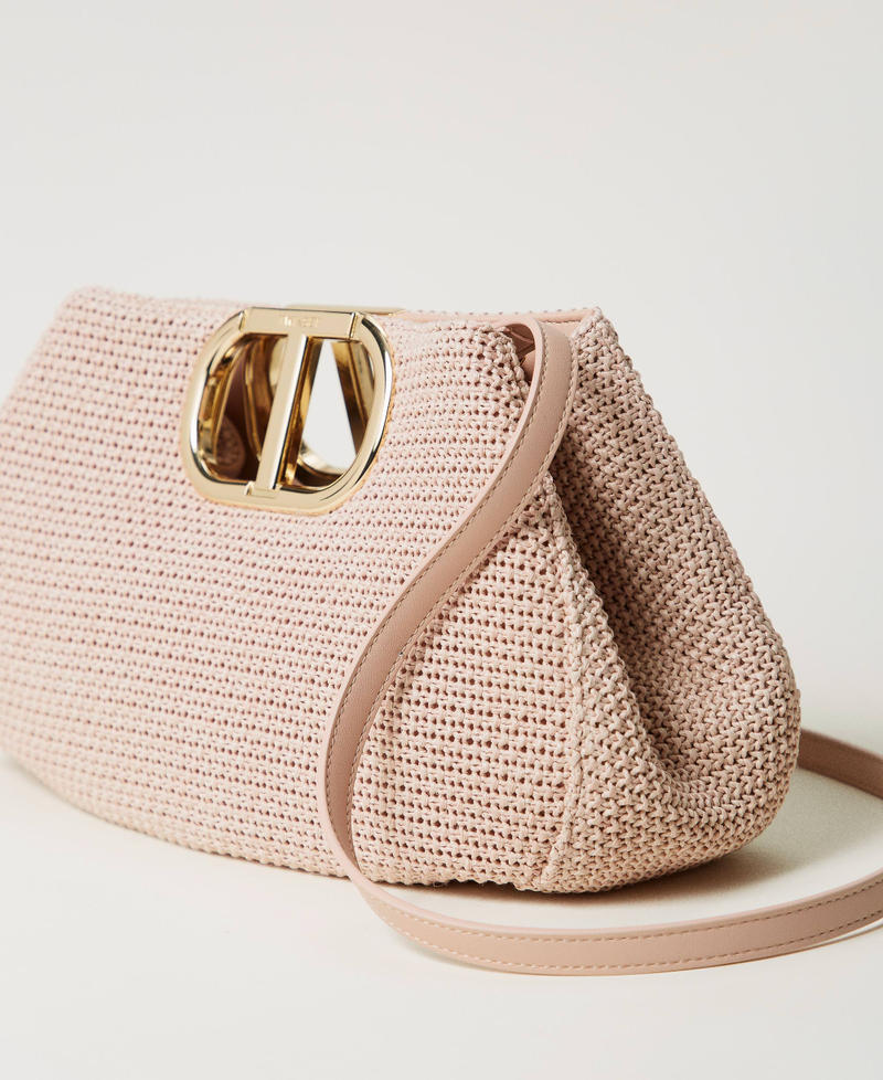 Borsa a tracolla 'Lila' effetto paglia intrecciata Rosa Parisienne Donna 251TB7241_00714_02