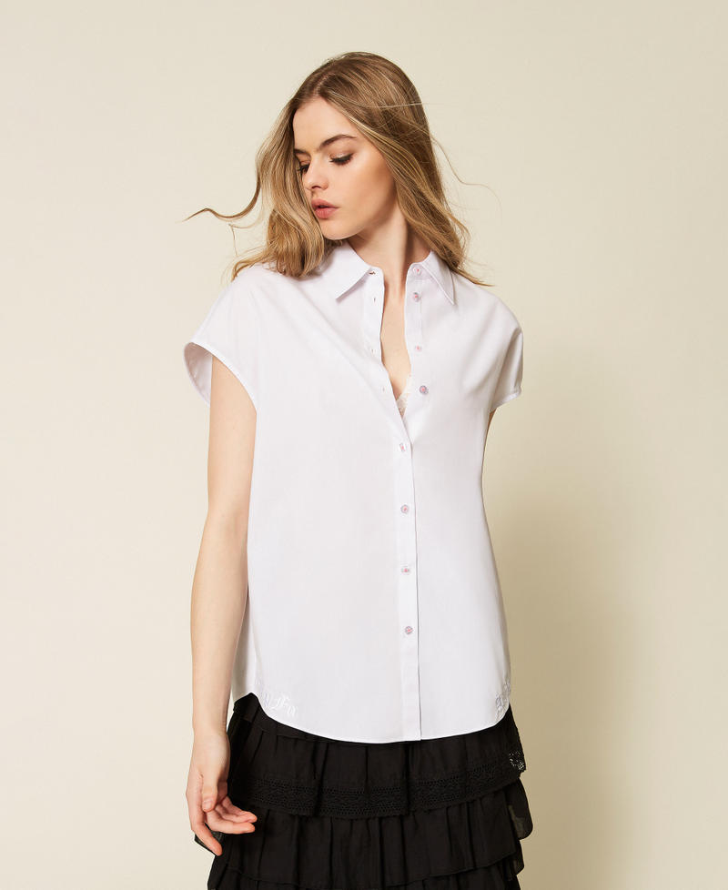 Camicia MYFO a kimono con ricamo Oxford Papers Donna 261AQ2032_13559_01