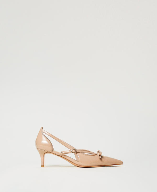 Escarpins vernis avec nœud