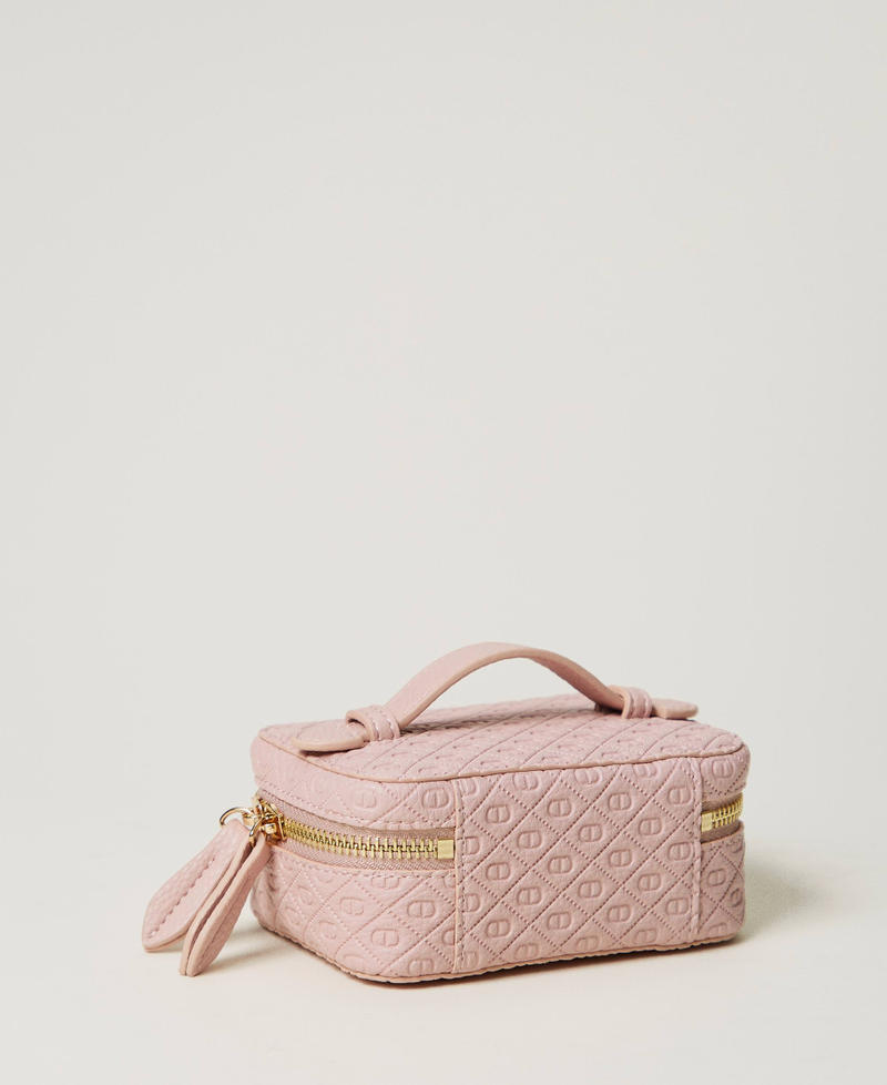 Jewellery bag with Oval T logo all over Parisienne Pink Woman 251TH7044_00714_02