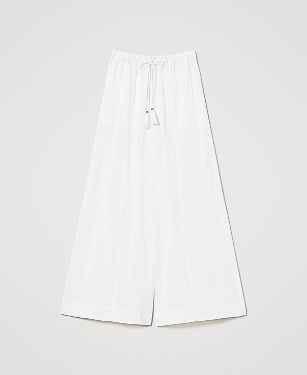 Pantaloni a palazzo in mussola
