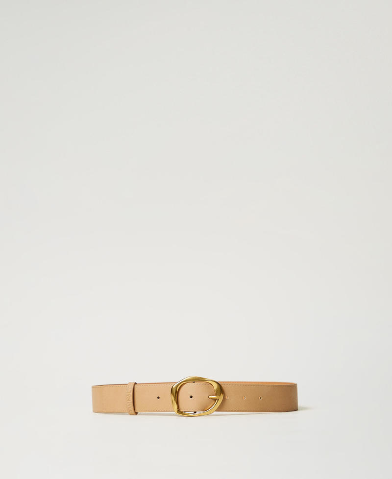 Belt with modelled buckle Rope Beige Woman 251TA4120_12145_01