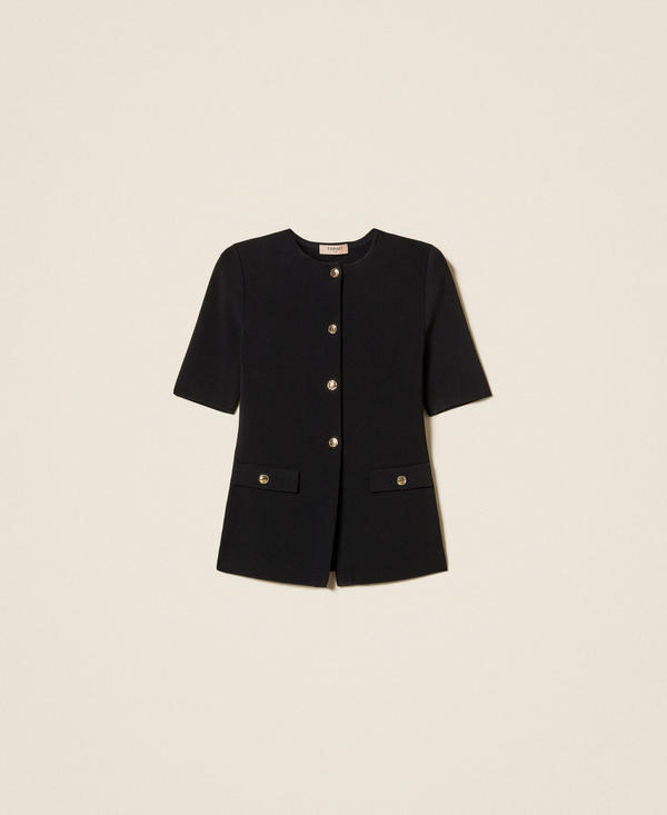 Blouson en maille avec boutons