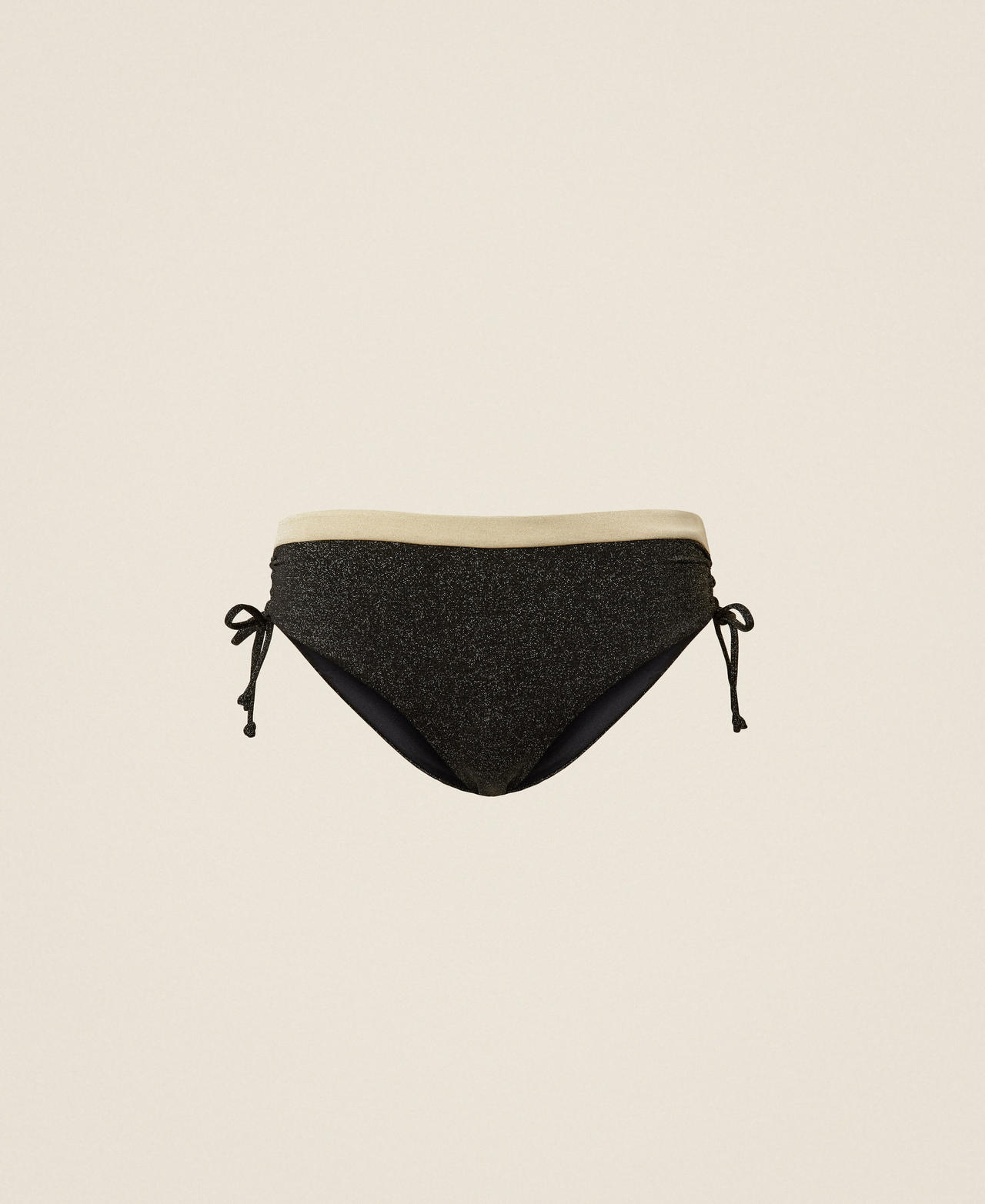 Slip de bain bicolore avec lurex