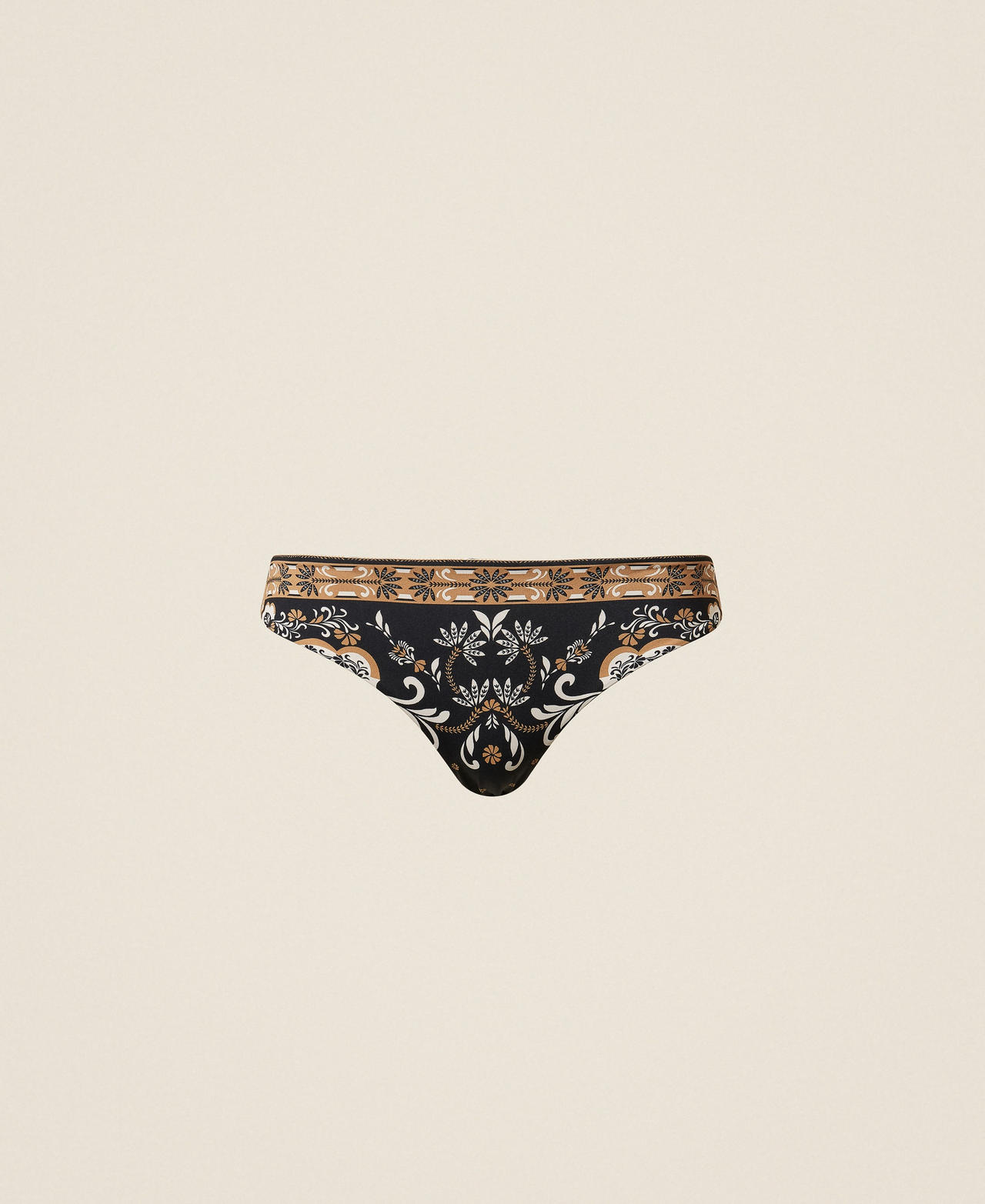 Slip brésilien de bain avec imprimé foulard