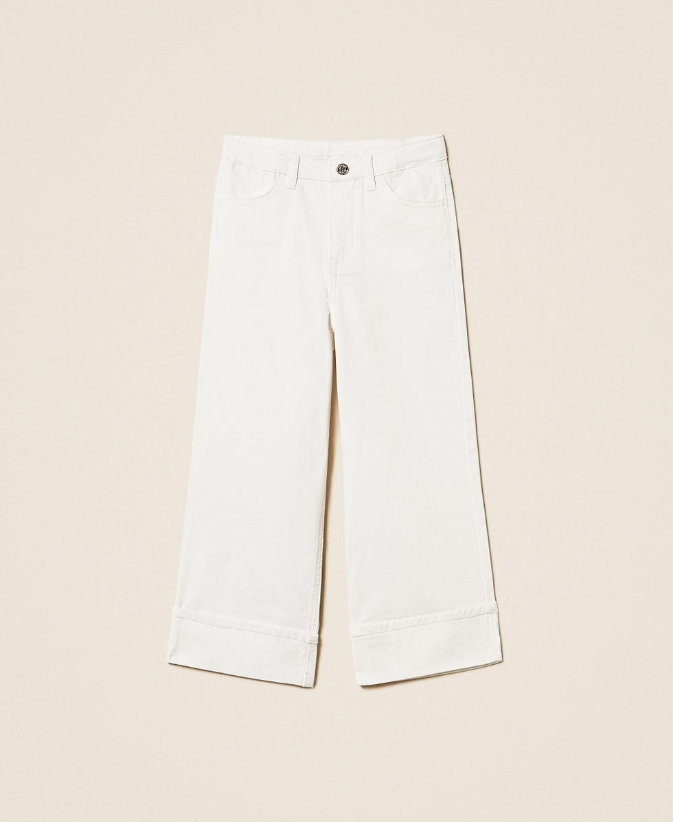 Weite Babyhose aus Bull-Denim