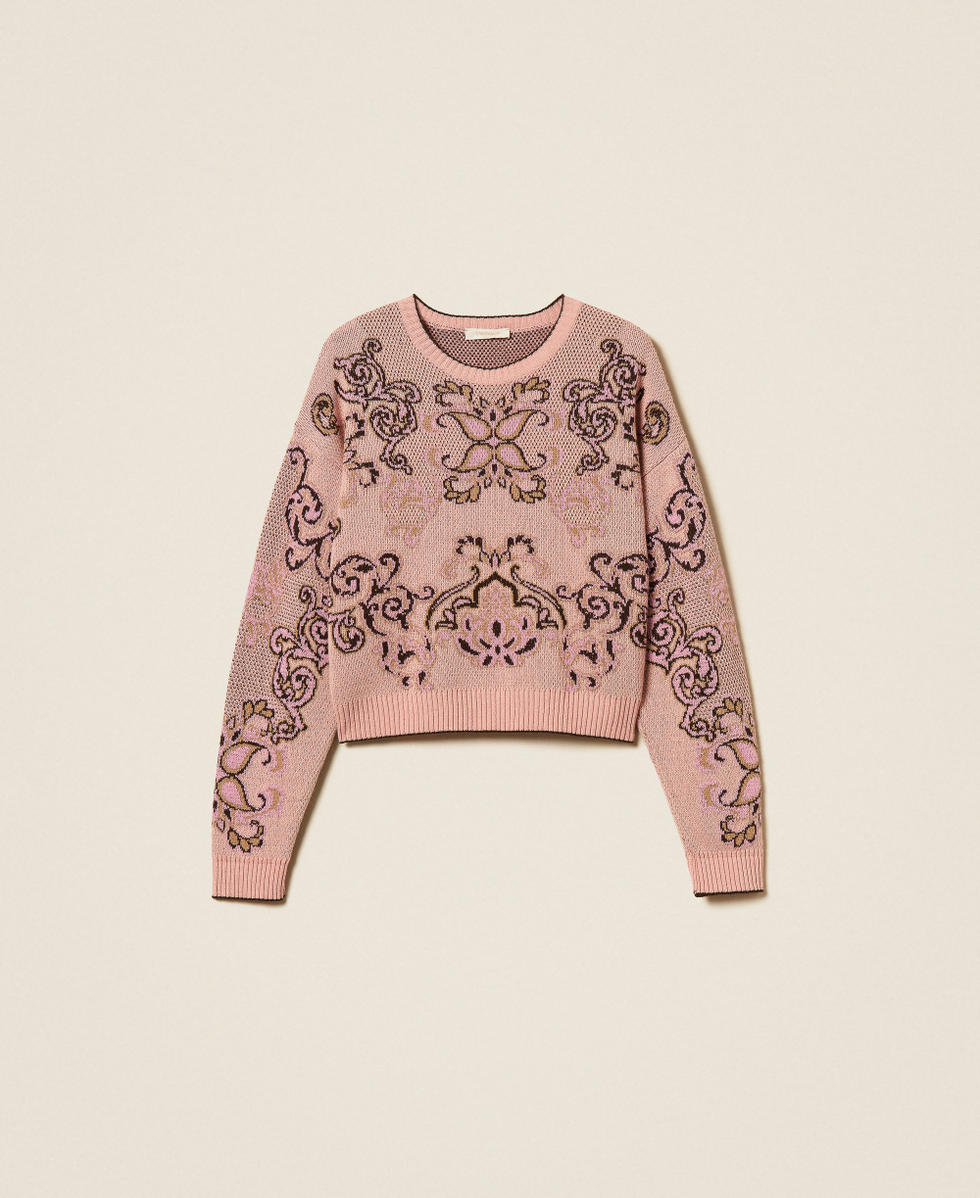 Pull en laine m&eacute;lang&eacute;e jacquard Jacquard Peachy Keen Femme 262TP3483_13951_S0