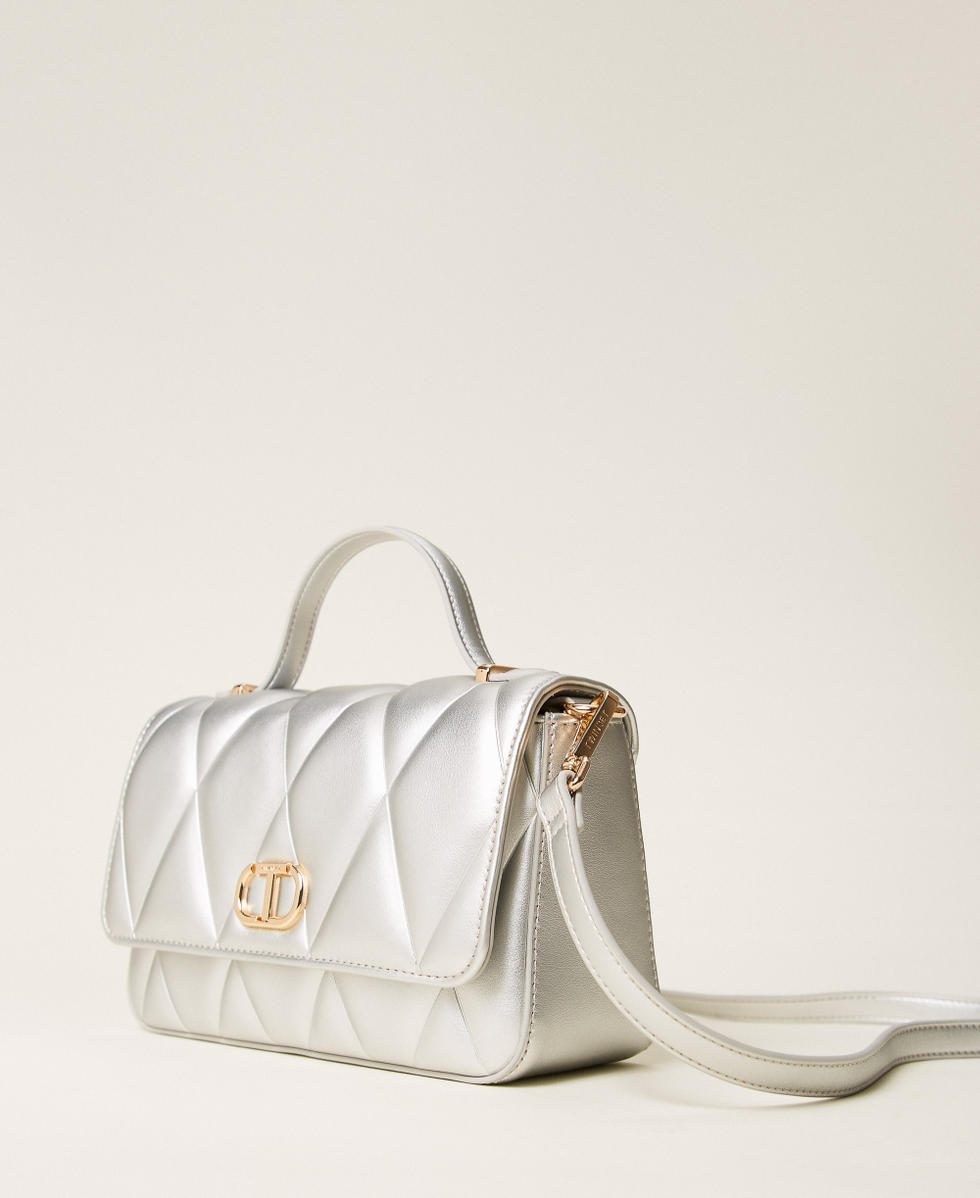 Small quilted shoulder bag Silver Woman 252TB7054_00995_02