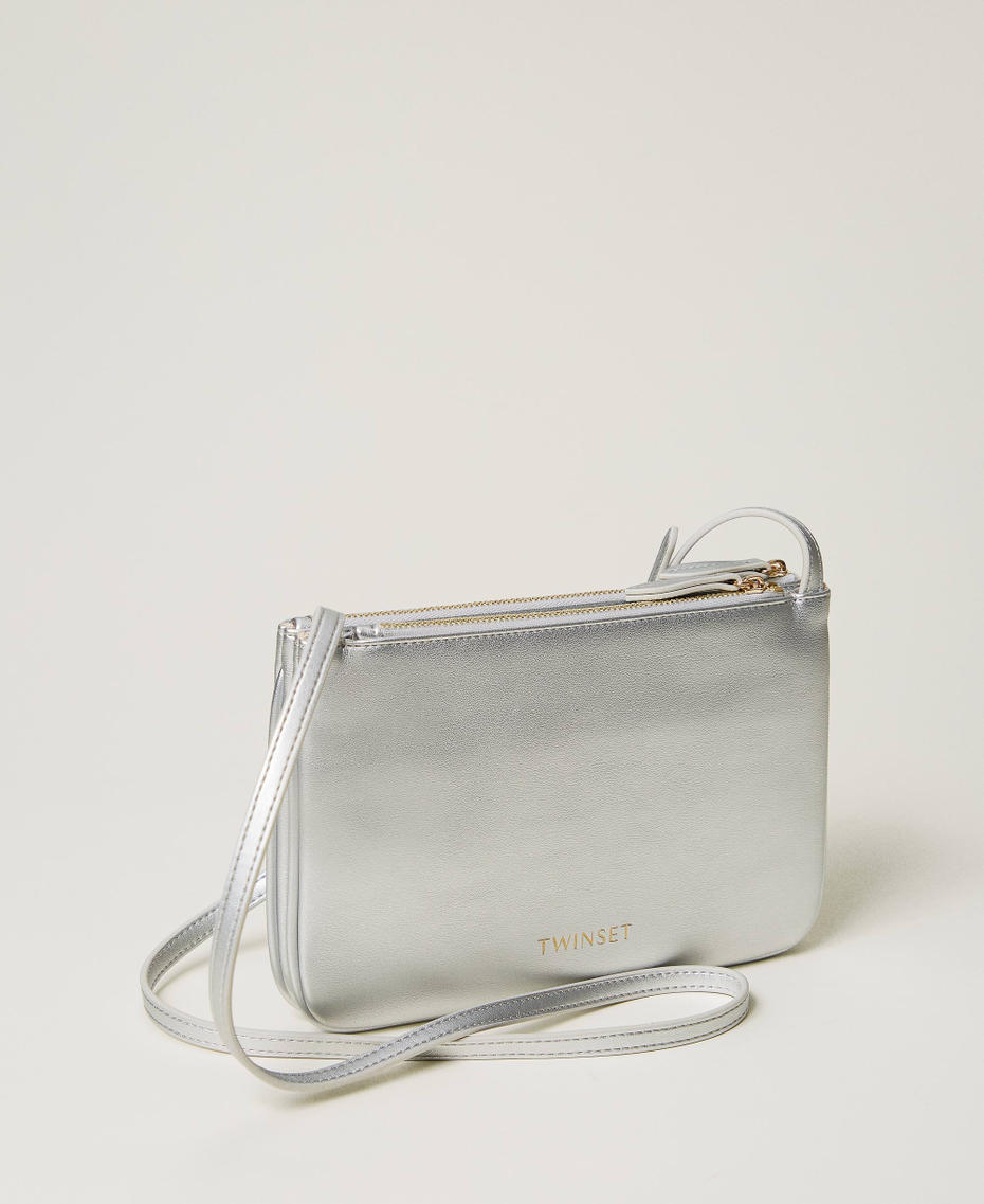 Minibolso doble con bandolera Plata Mujer 251TH7028_00995_03