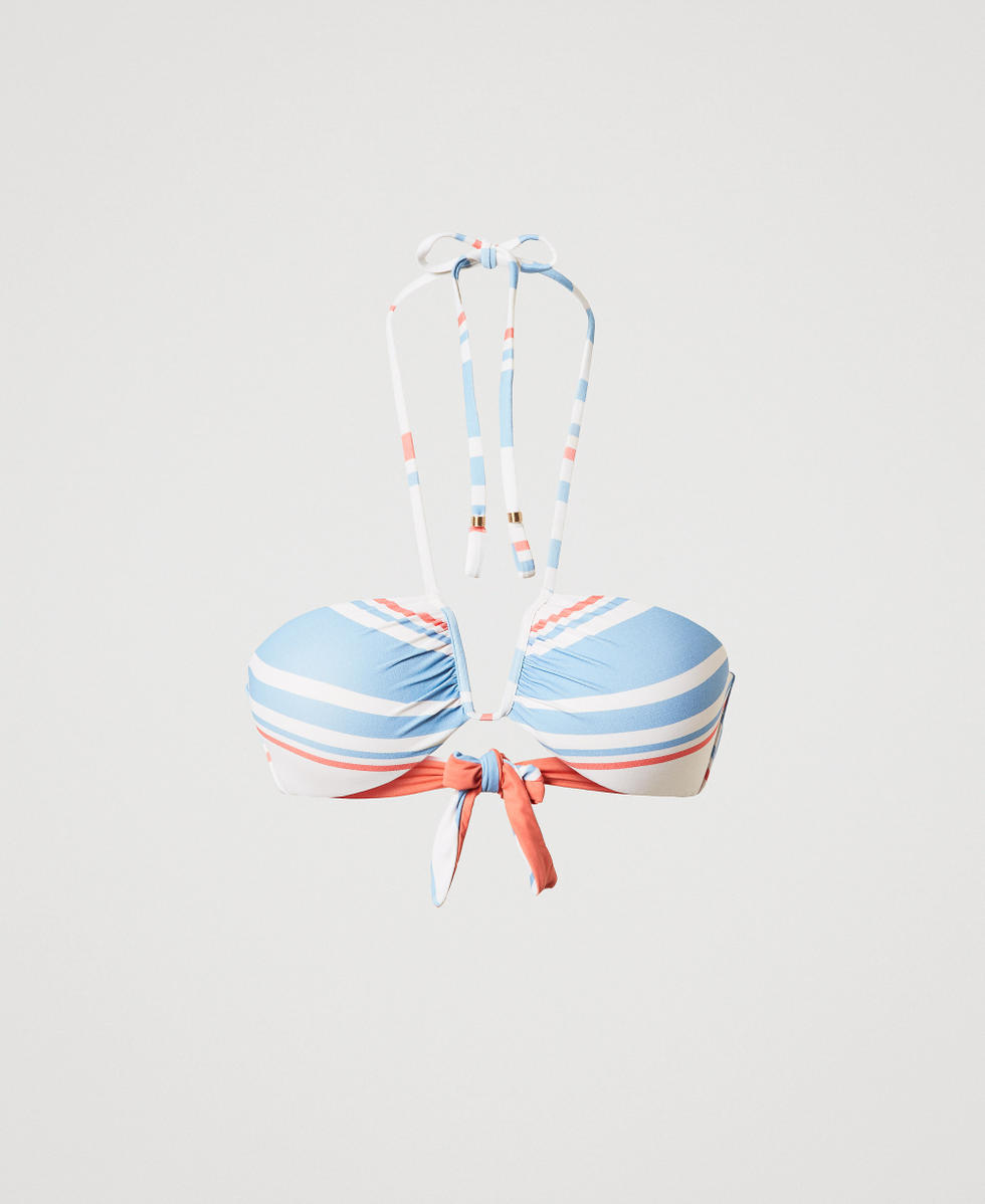 Haut de maillot de bain bandeau ray&eacute;