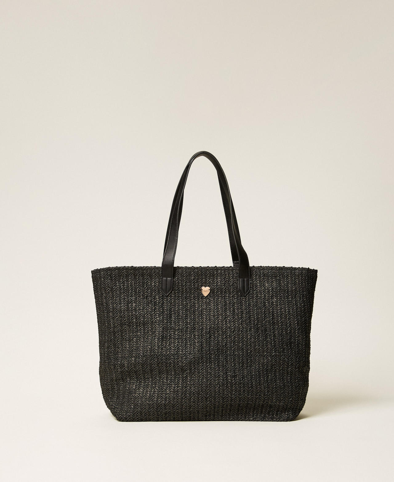 Cabas en raphia avec franges
