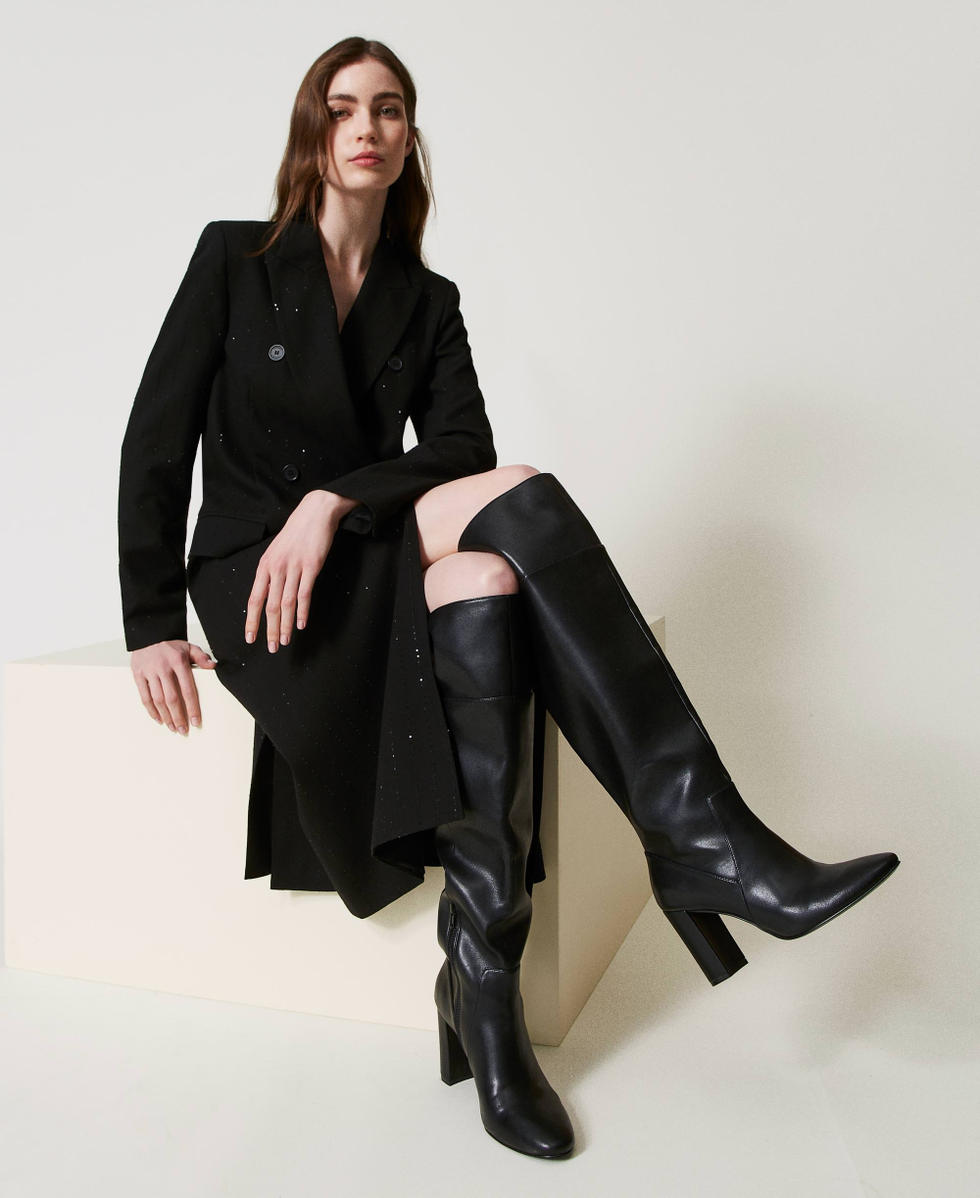 Over-the-knee boots Black Woman 242TGT056_00006_S0