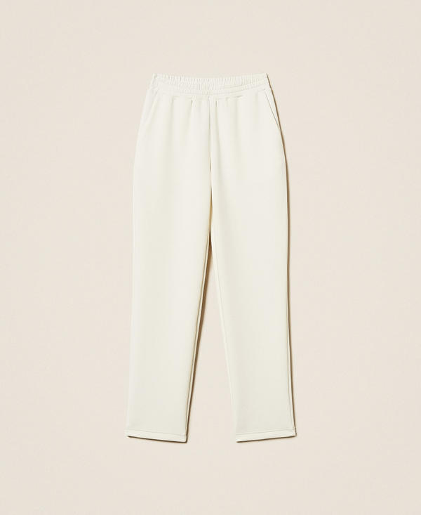 Scuba fabric cigarette trousers