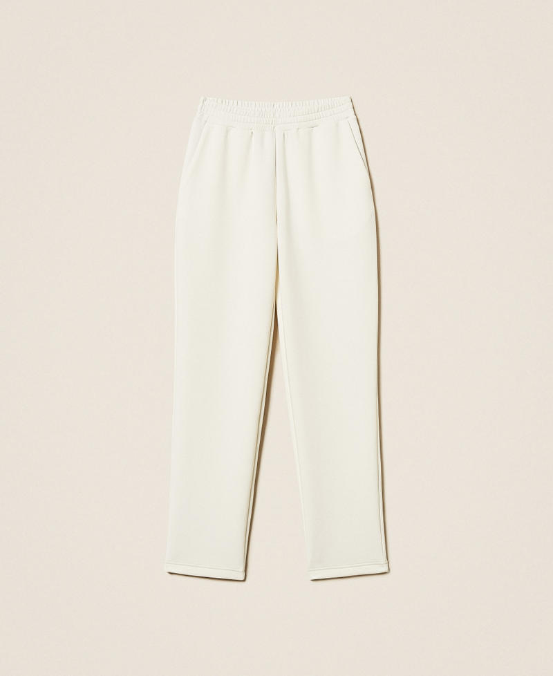 Scuba fabric cigarette trousers Off White Woman 252LL2GEE_00526_S0