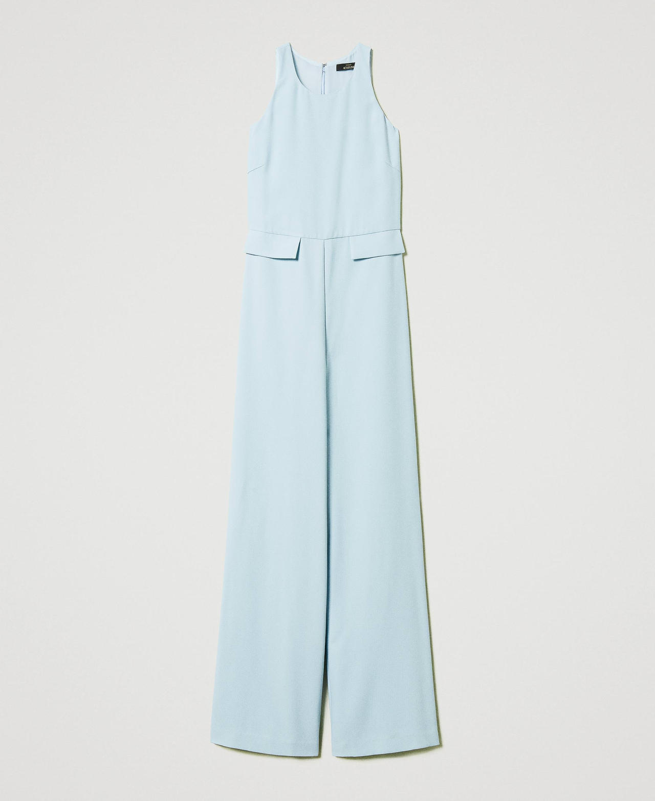 Combinaison en crêpe piqué Bleu « Canal Blue » Femme 251AP2336_12134_0S